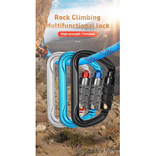 OEM Accepting 30KN Heavy Duty Carabiner Snap Hook for Mountain Climbing in Heavy Industry