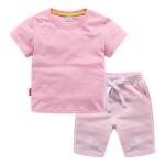 Custom Logo Summer Children's Clothing Kids Cotton Sportswear