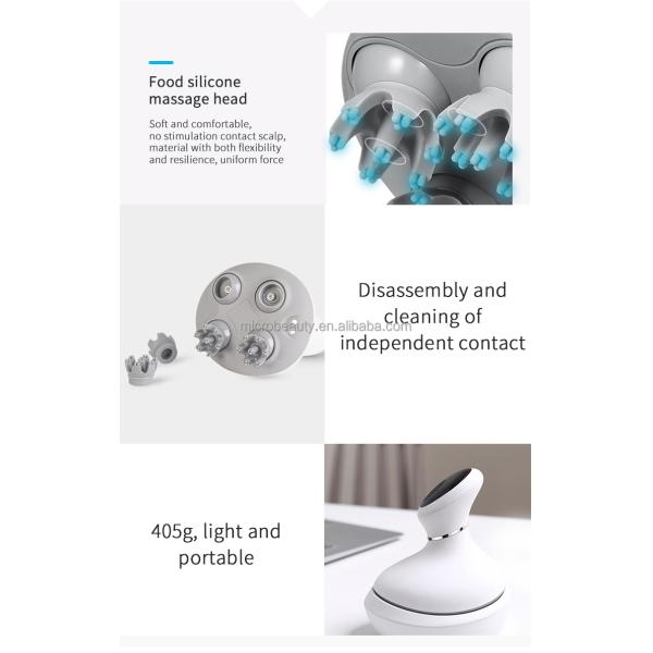 4 Head Electric Shampoo Brush Stress Relief Handheld Head Massage Machine 5W