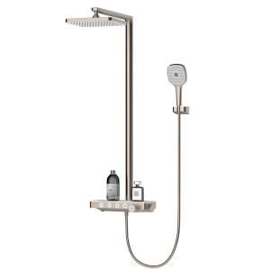 Wholesale Anti Scald Hand Shower Mixer Set , Thermostatic Square Bathroom Shower Set from china suppliers