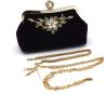 Buy cheap Flora Diamond Black Evening Clutches For Weddings 23cm×9cm×16cm from wholesalers
