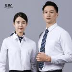 Double Pocket Dark Blue Sublimation Tattersall Korean Short Mermaid Dress Shirt