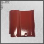 Matte Glazed Ceramic Roof Tiles Blue Spanish 220mm Handmade Clay Roofing Tiles