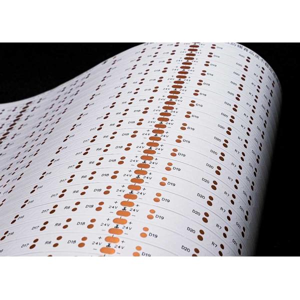 Bespoke LED Solutions: From Rigid-Flex PCB Design to Final SMT Assembly Double Sided Chip on FPC White Film FPCB For 2835 LED Strip Flexible Circuit