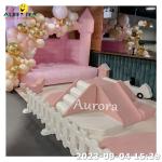Rainbow Color Kids Soft Play Equipment Indoor Ball Pit Rental Custom Logo