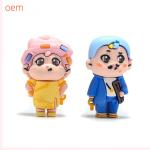 3D Cartoon Character Figurine Doll Bath PVC Couple Action Figure Crafts And