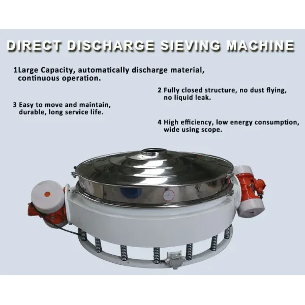 Automatic Running Discharge Vibrating Screen For Flour Sieving