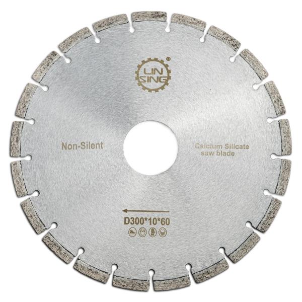 Silver Professional 12inch Diamond Circular Saw Blade For Calcium Silicate