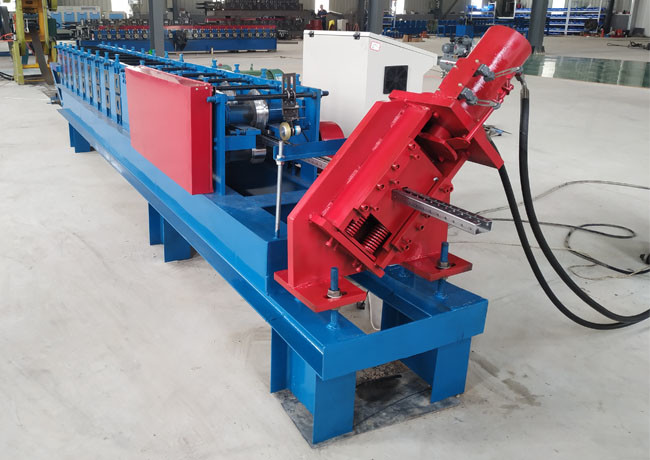 Iron Gauge Keel Manufacturing Machine , Furring Channel Light Steel Roll Forming Machine