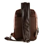 Men's PU Leather Backpack For iPad Outdoor Single Shoulder Rucksack