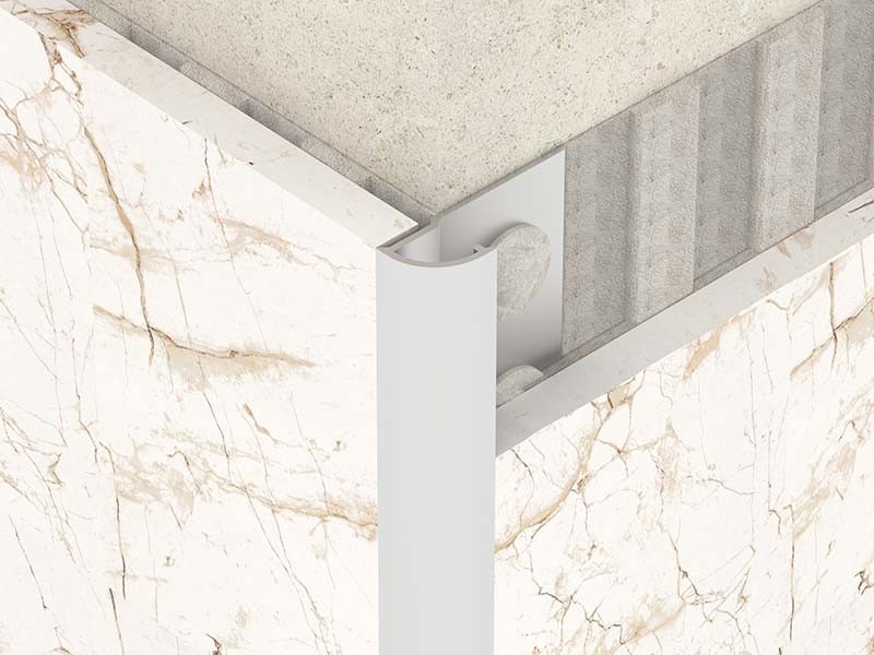 Brushed 2.0mm Stainless Steel Tile Trim Strip For Round Custom