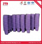 52L Plastic Shopping Basket With Handles Color Purple