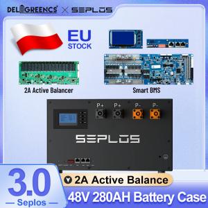 Wholesale Deligreen Seplos 51.2V Metal Kits Active Balancing 3.0 BMS Lifepo4 Battery 200A ABMS For Home Power from china suppliers