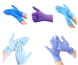 Wholesale Medical disposable nitrile exam gloves powder free with Russian registration certificate from china suppliers