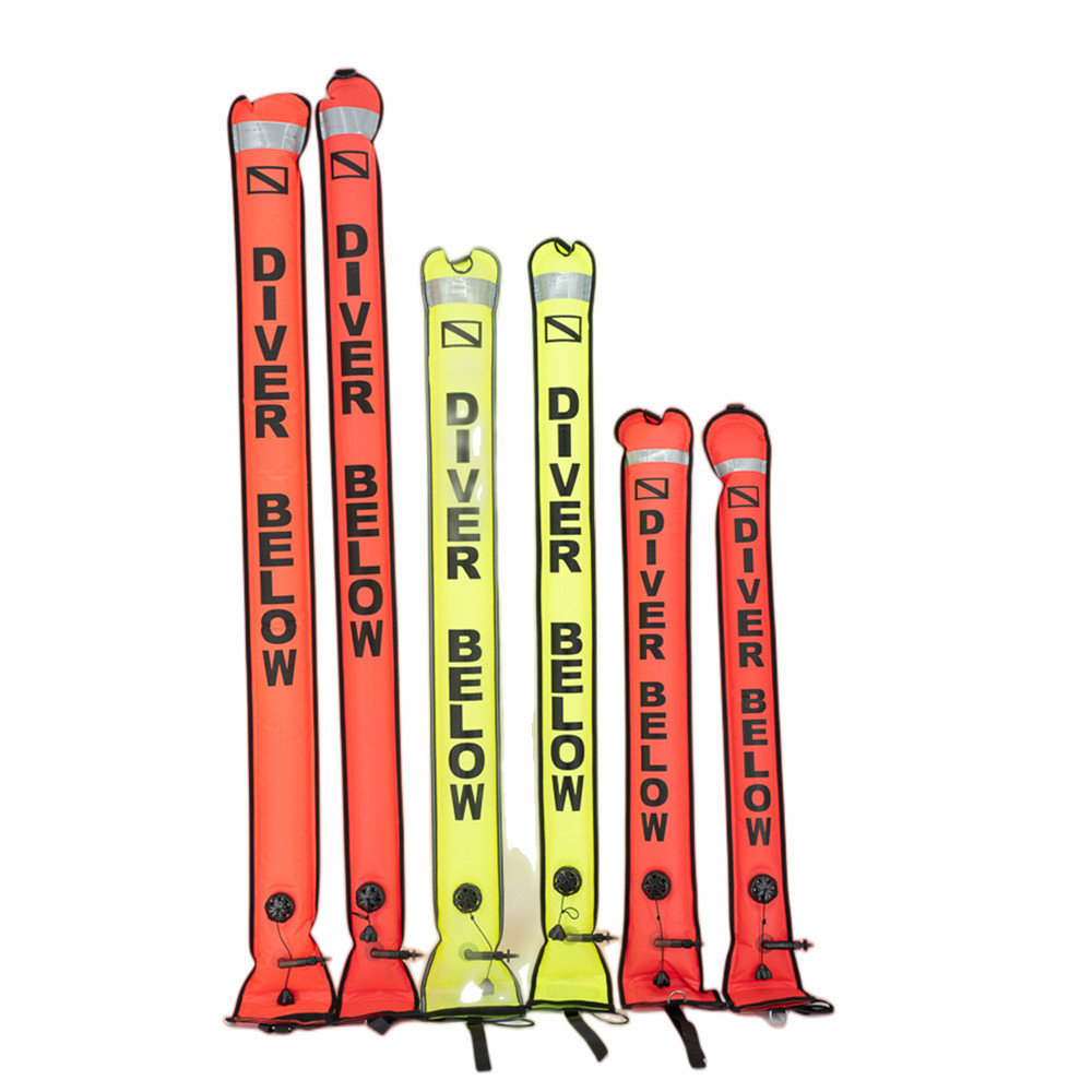 Nylon Sealed Safety Sausage And Reel , Lightweight Surface Marker Buoy And Reel