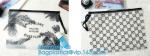 slider PVC zipper PE packing bag for underwear / clothing / cosmetic, foldable