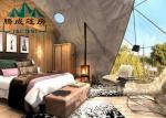 Transparent Geodesic Dome Tent Easy Maintenance Hot - Dipped Galvanized Steel