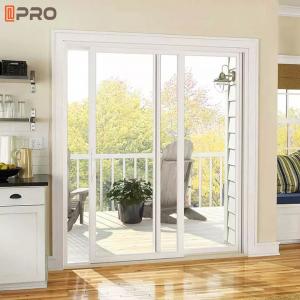 Wholesale Powder Coated Aluminum Sliding Patio Doors Large Double Glazed Tempered Glass Doors from china suppliers