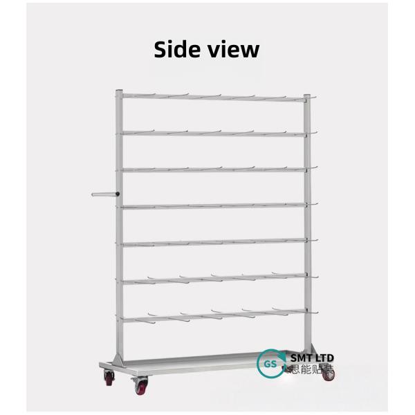 SMT ESD Reel Storage Shelving Rack Trolley Cart