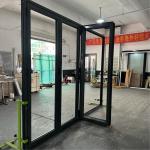 Thermal break aluminum folding door customized product double tempered glass