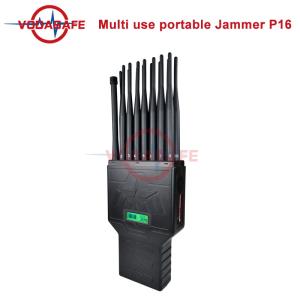 Wholesale Multi-functional 16 band 4G 5G GPS RC WIFI UHF handheld Signal Jammer for America market from china suppliers