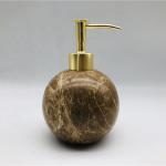 Dark Emperado Marble Bathroom Accessories Set Ball Shape Marble Toothbrush