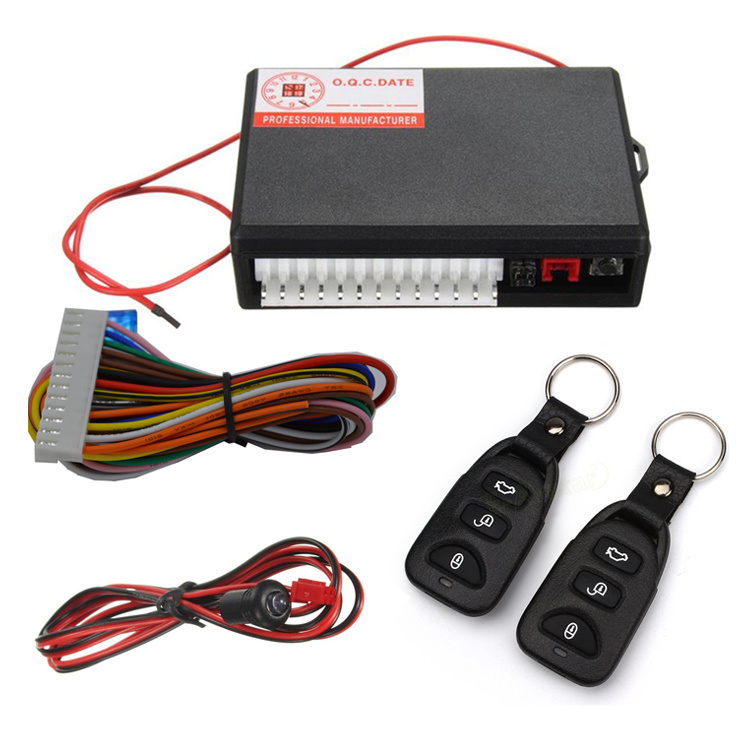GPS Smart PKE Car Alarm With Central Door Lock System Siren Relay Indicate Light