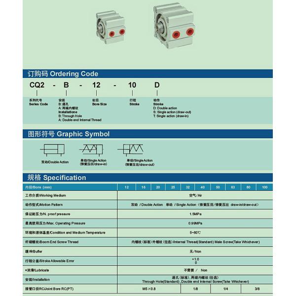 CQ2 Series Compact Cylinder