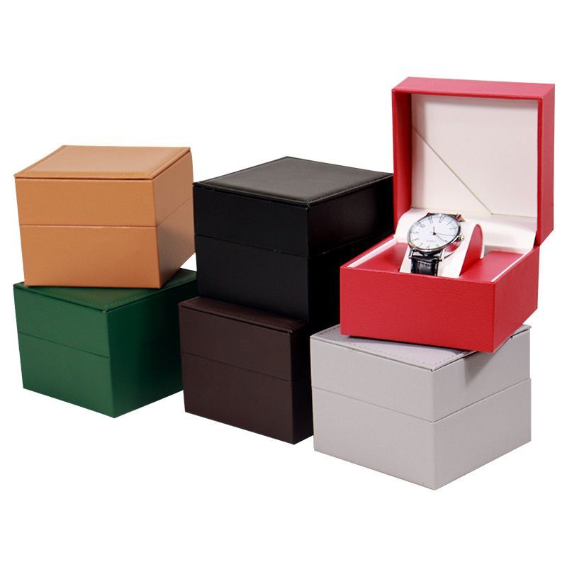 Custom Ivory Board PU Leather Ring Jewelry Jewellery Watch Wallet Gift Packaging Display Box