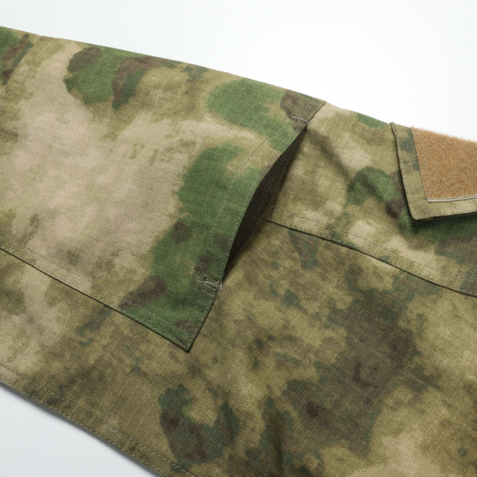 ACU Green Ruins Camoulfage Plaid Fabric Army Combat Uniform Suit