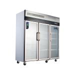Commercial Kitchen Display Cooling Cabinets with 3-Door Reach-in Refrigerator