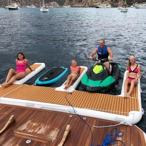 Wholesale Durable Water Toys Inflatable Jet Ski Floating Dock Pontoon For Yacht from china suppliers
