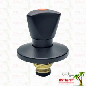Wholesale Triangle Handle Stop Valve Top Part Brass Cartridge Black Plated Valve Concealed Valve Cartridge Global Valve Cartridge from china suppliers