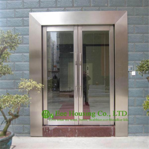 Shopping Mall Stainless Steel Glass Door,Flush Stainless Steel Doors &Frames