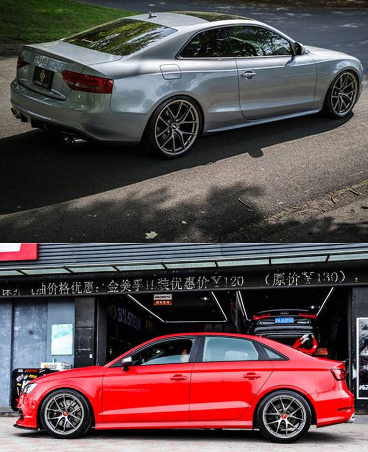 Customized 2 piece brushed polished luxury forged wheel rim for sale