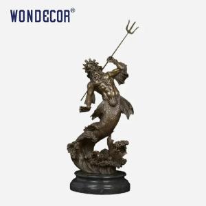 Wholesale Custom brass Bronze Statues Sculpture Emperor Poseidon shape from china suppliers
