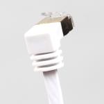 OEM Cat6 Flat Patch Cable Durable 90 Degree To 270 Degree Angle