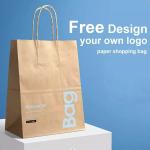Custom Logo Card Boardpaper Bag For Clothing Shopping