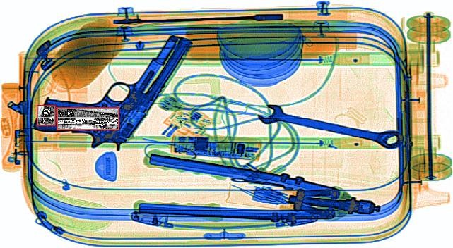 Airport Use Dual View Baggage And Parcel Inspection Scanner With Two Generators