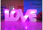 Love Shape Inflatable Light Tube For Party Decoration 210d Fabric Material