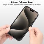 Vegan Leather Cell Phone Cover Shockproof For IPhone 16 15 Pro Max