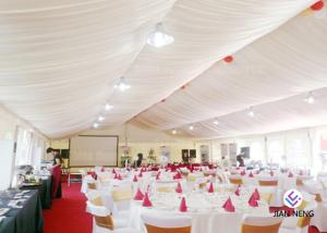Wholesale Luxury Marquee Outside Wedding Tents With Curtains Colorful Lining For Event Parties from china suppliers