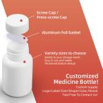 Empty PE Pharmaceutical Pill Bottle Wide Mouth Prescription Medicine Bottle