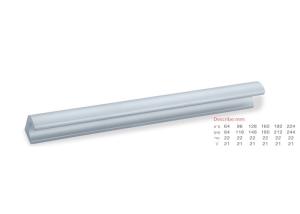 Wholesale Extreme Corrosion Resistance Extruded Aluminum Cabinet Pulls White And Black Color from china suppliers