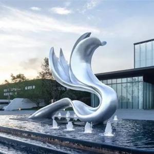 Wholesale Landscape Stainless Steel Sculptures Polished Outdoor Mirror Sculpture from china suppliers