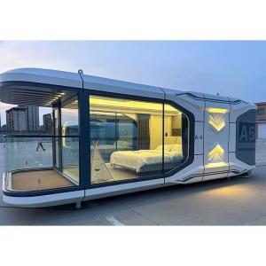 Wholesale Rock Wool Sandwich Panel Wall Light Steel Villa Space Capsule House Luxury Prefab House from china suppliers