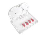 4 Core Fiber Optic Termination Box , ABS Plastic Fiber Optic Distribution Box