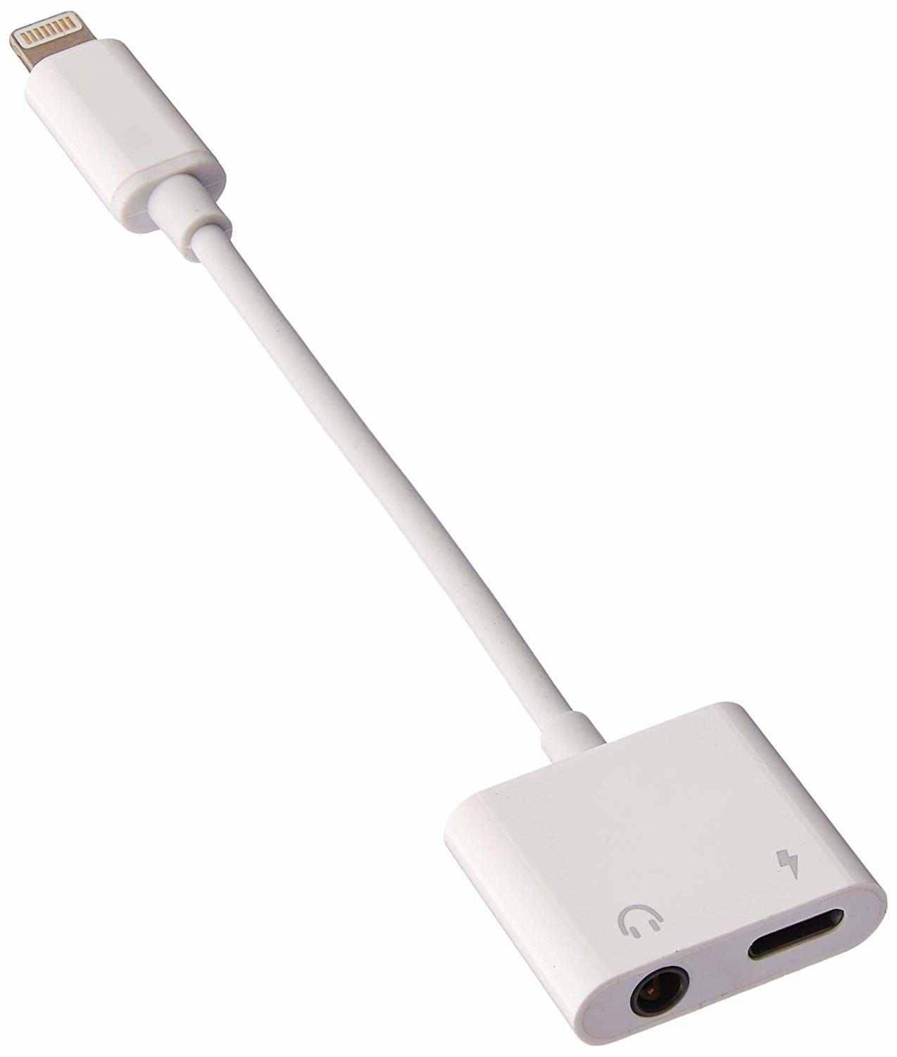 3.5 mm Headphone Jack Adapter Charger Converter 2 in 1 DC 3.5mm Earphone Audio Charging Splitter for iPhone and iPad
