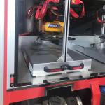 ST-001 Fire Truck Storage Aluminium Sliding Tray High Strength 150KGS Loading