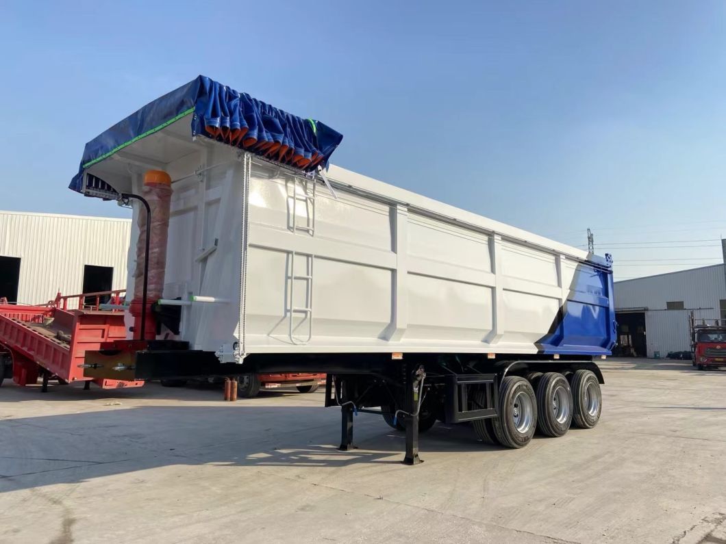 Customized 3 Axle U Shape Tipper Semi Trailer for Sale